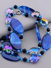 картинка Бусы Агат Чешский хрусталь 95 см от магазина Wolves