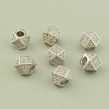 картинка Вставка Фианит 7х7мм (родий) от магазина Wolves