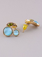 картинка Серьги 'Fashion' Кошачий глаз Бижутерный сплав6 69 г от магазина Wolves