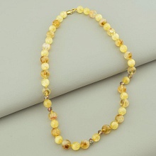 картинка Бусы 'SUNSTONES' Цитрин Чешский хрусталь 46 см от магазина Wolves