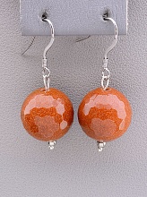 картинка Серьги 'SUNSTONES' Золотой Песок от магазина Wolves