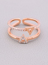 картинка Кольцо 'FJ' Сrystal Бижутерный сплав от магазина Wolves