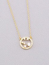 картинка Подвеска 'XUPING' Фианит 43 см (позолота 18к) от магазина Wolves