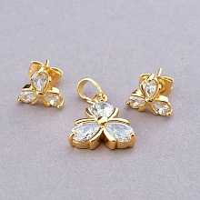 картинка Серьги+Кулон 'XUPING' Фианит  (позолота 18к) от магазина Wolves