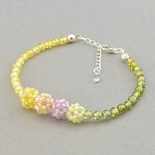 картинка Браслет 'SUNSTONES' Циркон Серебро(925) 18 см от магазина Wolves