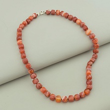 картинка Бусы 'SUNSTONES' Сердолик Серебро(925) 45 см от магазина Wolves