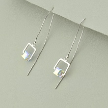 картинка Серьги 'Saiya' Swarovski (родий) от магазина Wolves