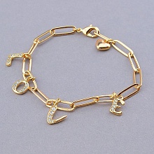 картинка Браслет 'XUPING' Фианит 19 см (позолота 18к) от магазина Wolves