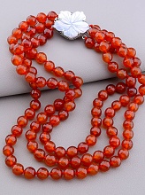 картинка Бусы Сердолик Перламутр 45 см от магазина Wolves