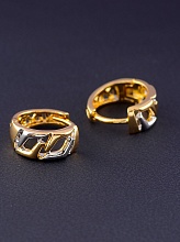 картинка Серьги 'XUPING' (позолота-родий) от магазина Wolves