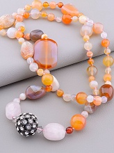 картинка Бусы Сердолик 100 см от магазина Wolves