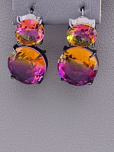 картинка Серьги 'Juleeze' Фианит (хром) от магазина Wolves