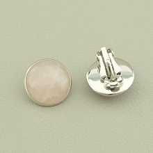 картинка Серьги Розовый кварц 18х18 от магазина Wolves