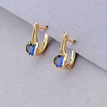 картинка Серьги 'XUPING' Фианит  (позолота 18к) от магазина Wolves