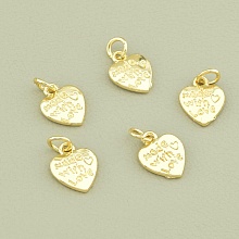 картинка Кулон Сердечко 12х10 мм лимонная позолота  от магазина Wolves