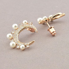 картинка Серьги 'Saiya' Жемчуг (позолота 18к) от магазина Wolves