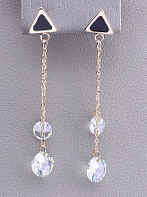 картинка Серьги 'Fashion' Сrystal (позолота 18к) от магазина Wolves