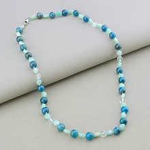 картинка Бусы 'SUNSTONES' Апатит Амазонит Горный хрусталь 49 см от магазина Wolves