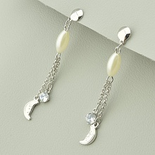 картинка Серьги 'XUPING' Фианит (родий) от магазина Wolves