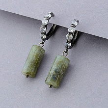 картинка Серьги 'SUNSTONES' Лабрадор Медный сплав от магазина Wolves