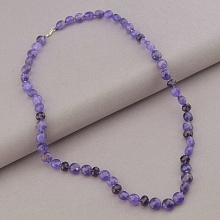 картинка Бусы 'SUNSTONES' Аметист Серебро(925) 49 см от магазина Wolves