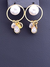 картинка Серьги 'XUPING' Фианит  (позолота 18к) от магазина Wolves