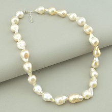 картинка Бусы 'SUNSTONES' Жемчуг Серебро(925) 40 см от магазина Wolves