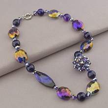 картинка Бусы Агат Фианит Чешский хрусталь 54 см от магазина Wolves