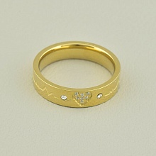 картинка Кольцо 'XUPING' Фианит (позолота 18к (лимонная)) от магазина Wolves