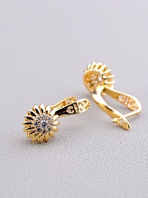 картинка Серьги 'XUPING' Фианит (позолота 18к) от магазина Wolves