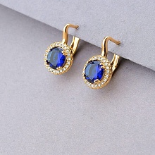 картинка Серьги 'XUPING' Фианит (позолота 18к) от магазина Wolves