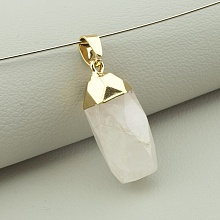 картинка Кулон Горный хрусталь 30x12мм от магазина Wolves