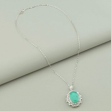 картинка Подвеска Фианит 44 см (Серебро) от магазина Wolves