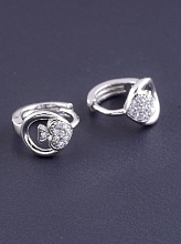 картинка Серьги Фианит 'XUPING' (родий) от магазина Wolves