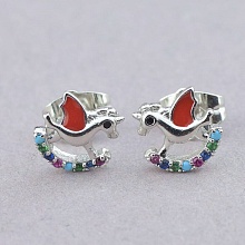 картинка Серьги 'XUPING' Фианит (родий) от магазина Wolves