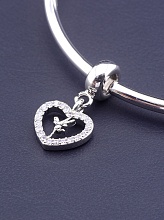 картинка Шарм Фианит 23х12 (родий) от магазина Wolves