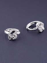 картинка Серьги 'XUPING' Фианит  (родий) от магазина Wolves