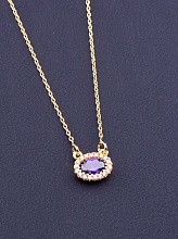 картинка Подвеска 'XUPING' Фианит 41 см (позолота 18к) от магазина Wolves