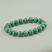 картинка Браслет 'SUNSTONES' Малахит 19 см от магазина Wolves