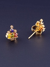 картинка Серьги 'XUPING' Фианит (позолота 18к) от магазина Wolves