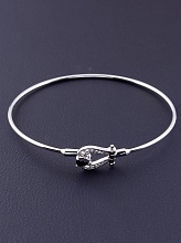 картинка Браслет 'Saiya' Фианит 16 см (родий) от магазина Wolves