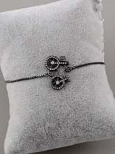 картинка Браслет 'SUNSTONES' Фианит 16 см (хром) от магазина Wolves