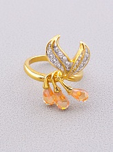 картинка Кольцо 'Winniana' Фианит  (позолота 18к) от магазина Wolves