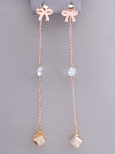 картинка Серьги 'Fashion' Сrystal (позолота 18к) от магазина Wolves