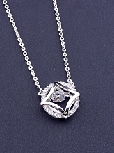 картинка Подвеска 'XUPING' Фианит 45 см (родий) от магазина Wolves