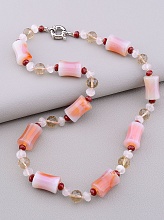 картинка Бусы Сердолик Чешский хрусталь 55 см от магазина Wolves