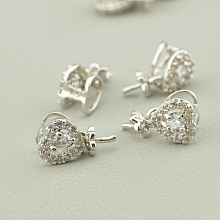 картинка Основа для кулона Фианит  (родий) от магазина Wolves