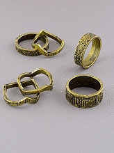 картинка Кольцо 'FJ'  Бижутерный сплав17 6 г от магазина Wolves