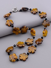 картинка Бусы Тигровый глаз 49 см от магазина Wolves