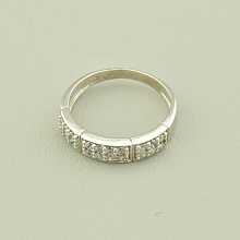 картинка Кольцо 'Vogue' Фианит  (родий) от магазина Wolves